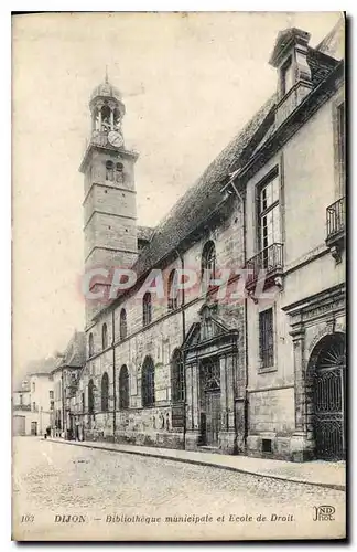 Cartes postales Dijon Bibliotheque municipale et Ecole de Droit