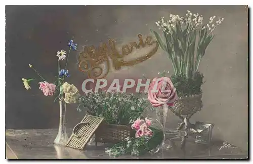 Cartes postales Fantaisie Fleurs