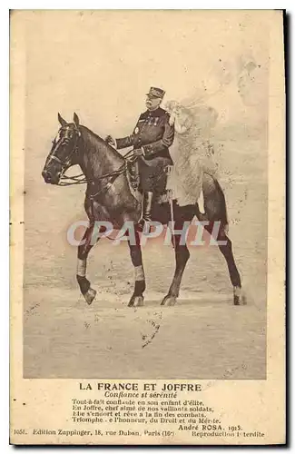 Ansichtskarte AK La France et Joffre Confiance st Serenite Militaria