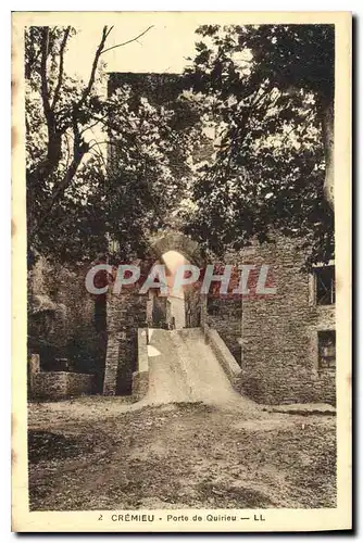 Cartes postales Cremieu Porte de Qulrieu