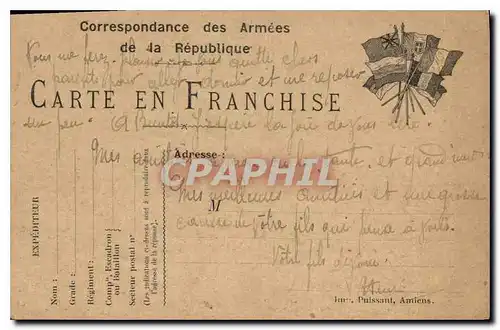 Carte de Franchise Militaire