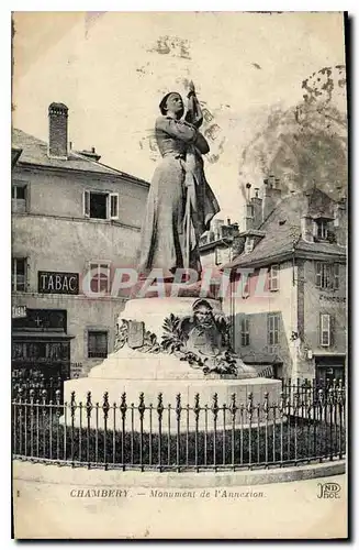 Ansichtskarte AK Chambery Monument de l'Annexion