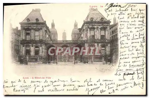 Cartes postales Lyon Hotel de Ville