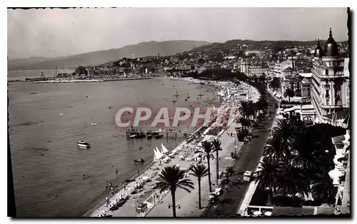 Cartes postales Cannes La Croisette et la Plage