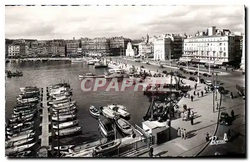 Ansichtskarte AK Le Lifforal Mediterraneen Marseille Le Vieux Port et le Quai des Belges