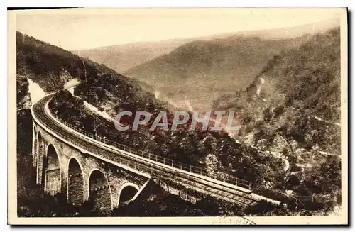 Ansichtskarte AK L'Auvergne Ligne d'Ambert a la Chaise Dieu Viaduc du Merle et route de la Chaise Dieu