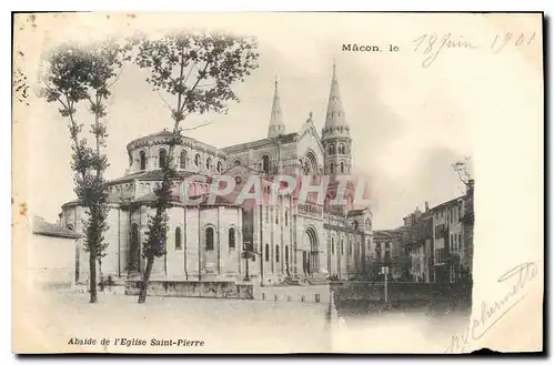 Ansichtskarte AK Macon Le Abside de l'Eglise St Pierre