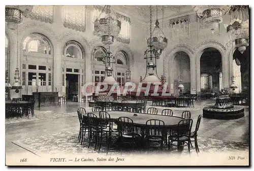 Cartes postales Vichi Le Casino Salon des Jeux