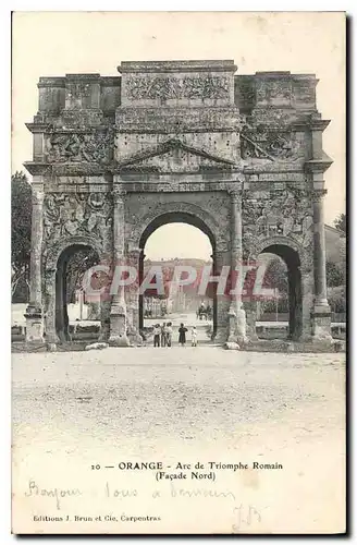 Cartes postales Orange Arc de Triomphe Romain Facade Nord