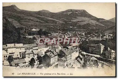 Cartes postales La Bourboule Vue generale et le Puy Gros