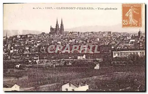 Cartes postales Clermont Ferrand Vue generale