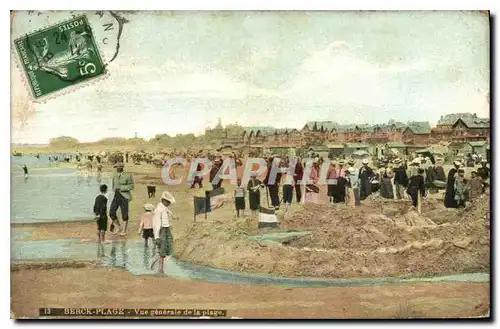 Cartes postales Berck Plage Vue generale de la Plage