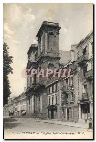 Cartes postales Belfort L'Eglise St Christophe