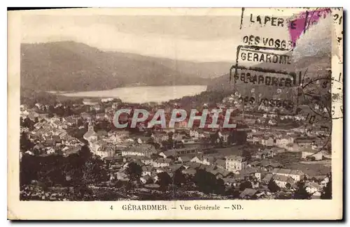 Cartes postales Gerardmer Vue generale