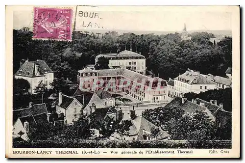 Cartes postales Bourbon Lancy Thermal S et L Vue generale de l'Etablissement Thermal