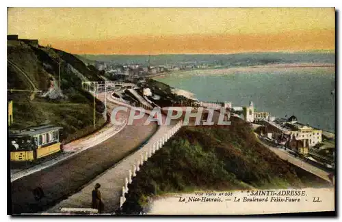 Cartes postales Ste Adresse Le Nice Havrais Le Boulevard Felix Faure Tramway