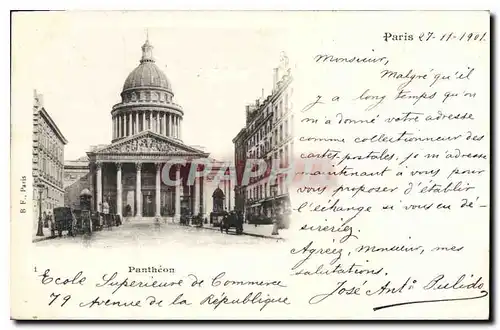 Cartes postales Paris Pantheon