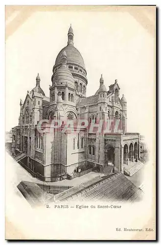 Cartes postales Paris L'Eglise du Sacre Coeur