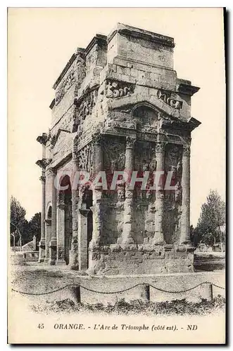 Cartes postales Orange l'Arc de Trilomphe cote est