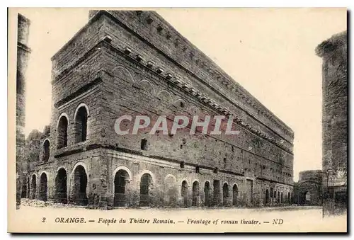 Cartes postales Orange Facade du Theatre Romain Frontage of roman theater