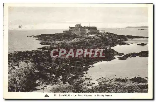 Cartes postales St Malo Le Forft National a Maree basse