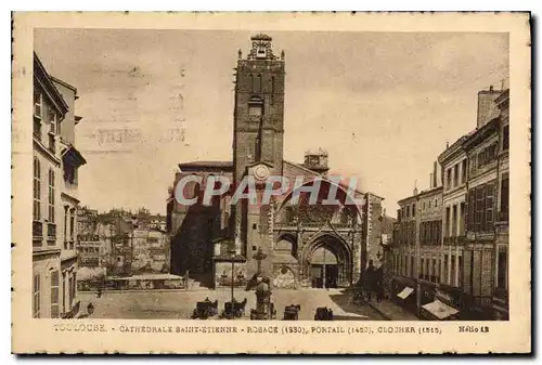 Cartes postales Toulouse Catredralle Saint Etienne Rosage Portail Cocher