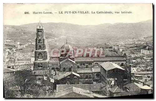Cartes postales Haute Loire Le puy en Velay La Cathedrale vue laterale