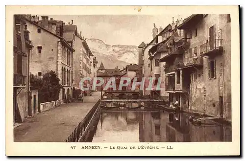 Ansichtskarte AK Annecy Le Quai de l'Eveche