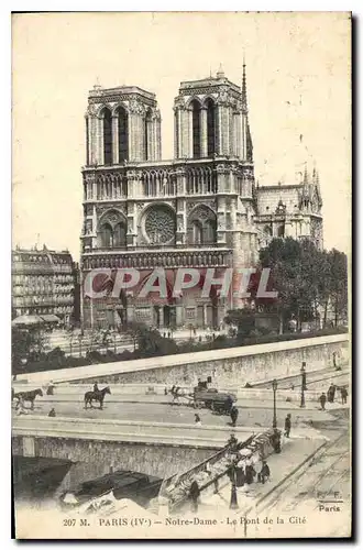 Cartes postales Paris IV Notre Dame Le Pont de la Cite