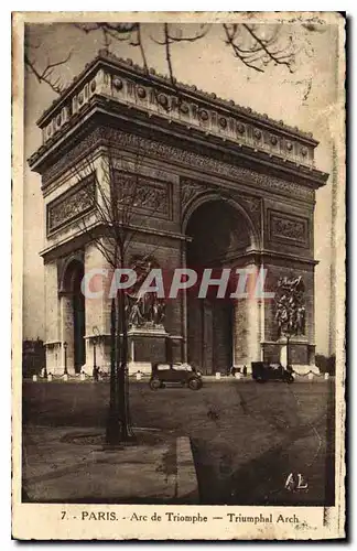 Cartes postales Paris Arc de Triomphe Triumphal Arch