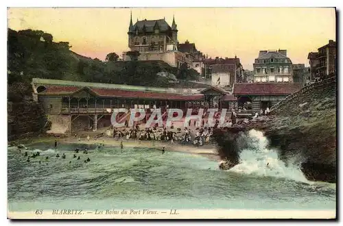 Ansichtskarte AK Blarritz Les Bassin du Port Vieux