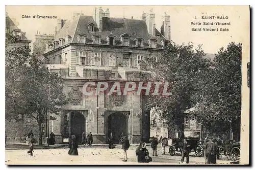 Ansichtskarte AK Cote d'Emeraude Saint Malo Porte Saint Vincent