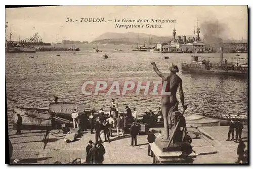 Cartes postales Toulon Le Genie de la Navigation