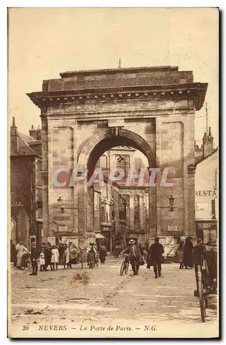 Cartes postales Nevers La Porte de Paris