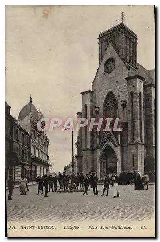 Cartes postales Saint Brieuc l'Eglise Place Saint Guillaume