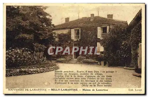 Ansichtskarte AK Souvenir de Lamartine Milly Lamartine Maiosn de Lamartine