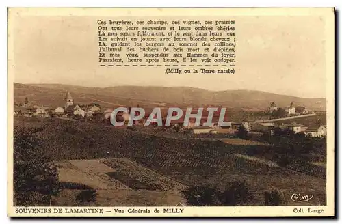 Cartes postales Milly Lamartine Vue Generale de Milly