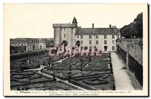 Cartes postales Villandry I et L Le Chateau