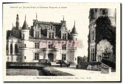 Cartes postales Chenonceaux I et L Le Chateau