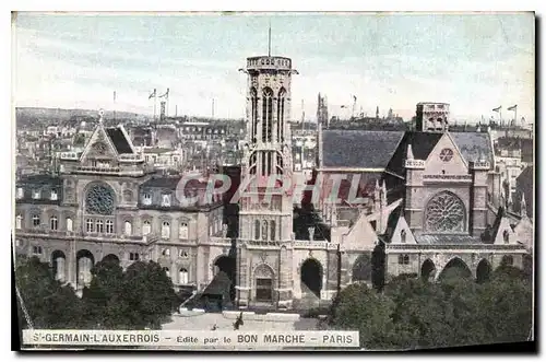 Cartes postales Germain l'Auxerrois Edite pur le Bon Marche Paris