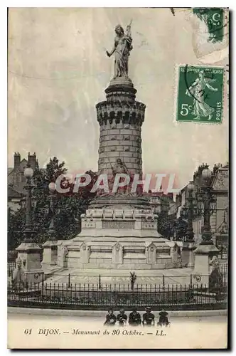 Cartes postales Dijon Monument du 30 Octobre