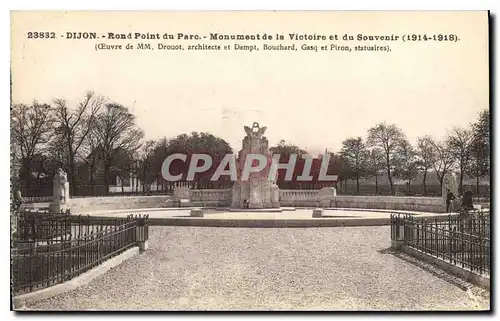 Cartes postales Dijon Rond Pint du Parc Monument de la Victoire et du Souvenir