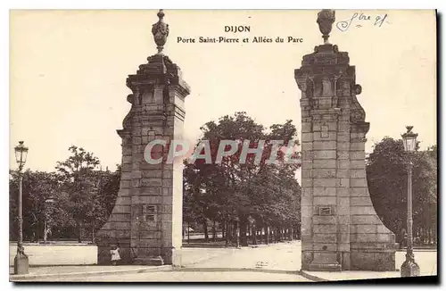 Cartes postales Dijon Potre Saint Pierre et Allees du Parc