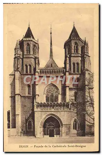 Ansichtskarte AK Dijon Facade de la Cathedrale Saint Benigne