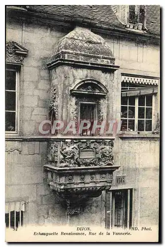 Cartes postales Dijon Echauguelle Renaissance Rue de la Vannerie