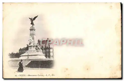 Cartes postales Dijon monument Carnot