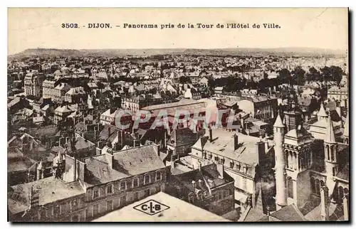 Ansichtskarte AK Dijon panorama pris de la tour de l'hotel de ville