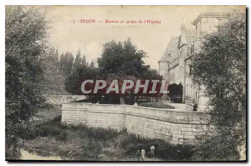 Cartes postales Dijon Bastion et jardin de l'hopital