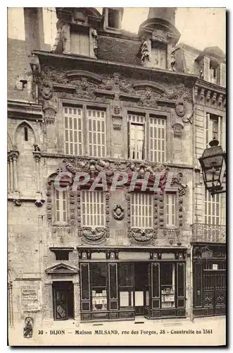 Cartes postales Dijon maison Milsand rue des Forges 38 construite en 1561