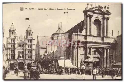 Ansichtskarte AK Dijon eglise Saint Michel et Bourse du Commerce